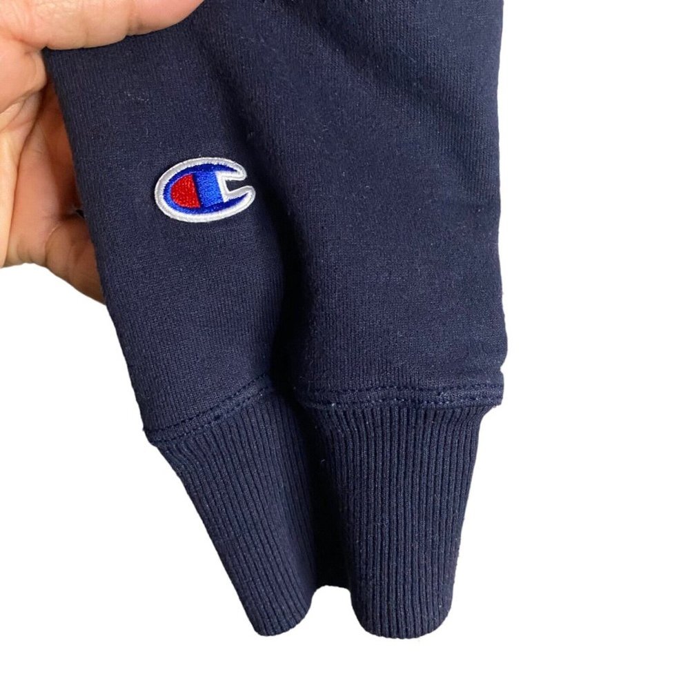 Champion Authentic Athletic Wear Navy Hooded Sweatshirt - Picture 4 of 8